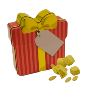 Kekse Zitronenkekse in der Geschenkdose